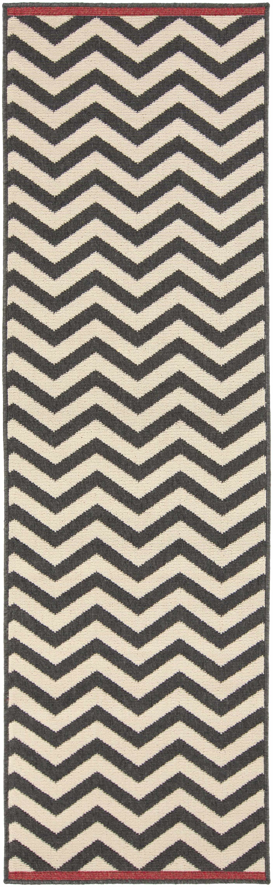 Lockhart Contemporary Geometrical Black And Ivory Rug