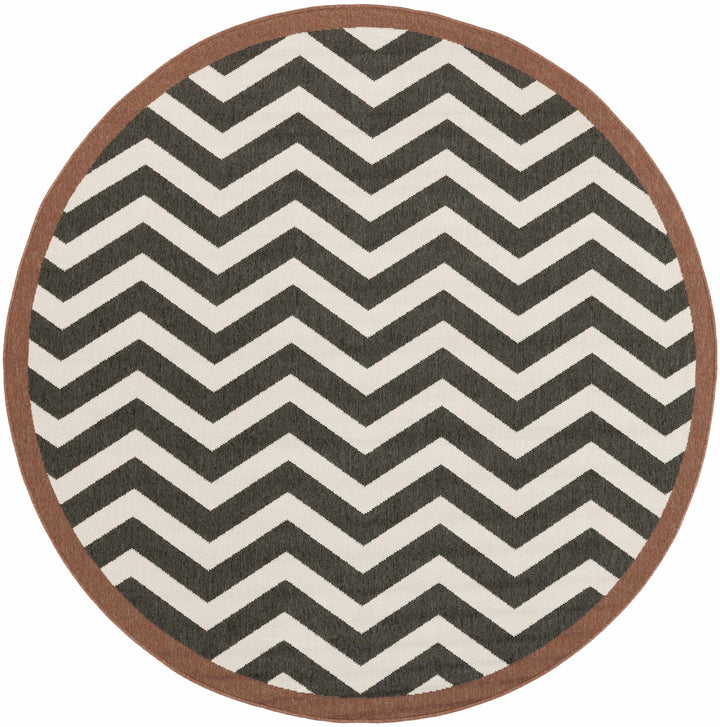 Lockhart Contemporary Geometrical Black And Ivory Rug