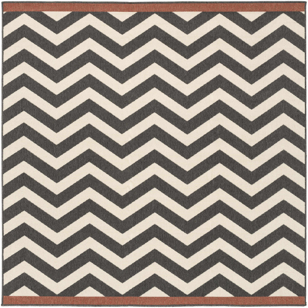 Lockhart Contemporary Geometrical Black And Ivory Rug