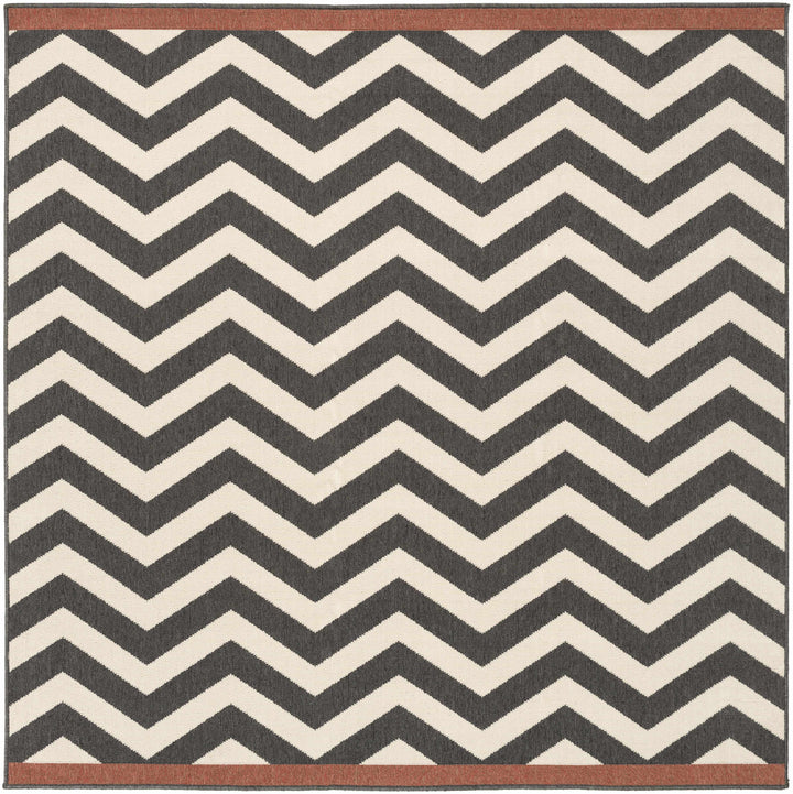Lockhart Contemporary Geometrical Black And Ivory Rug