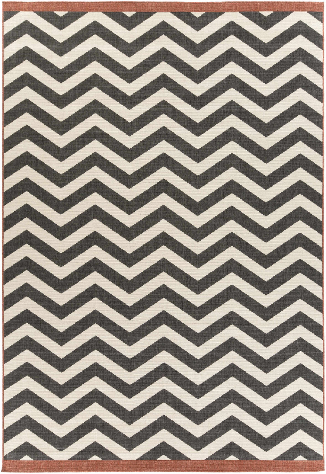 Lockhart Contemporary Geometrical Black And Ivory Rug