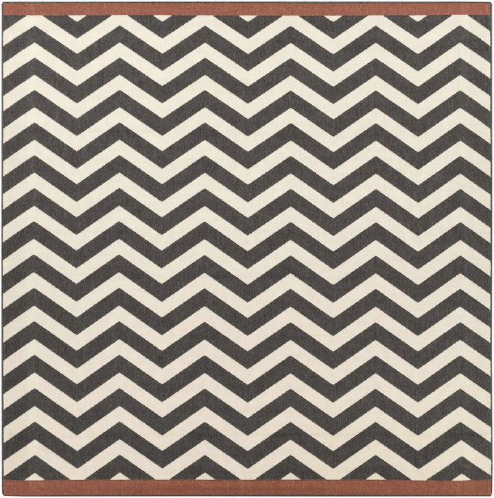 Lockhart Contemporary Geometrical Black And Ivory Rug
