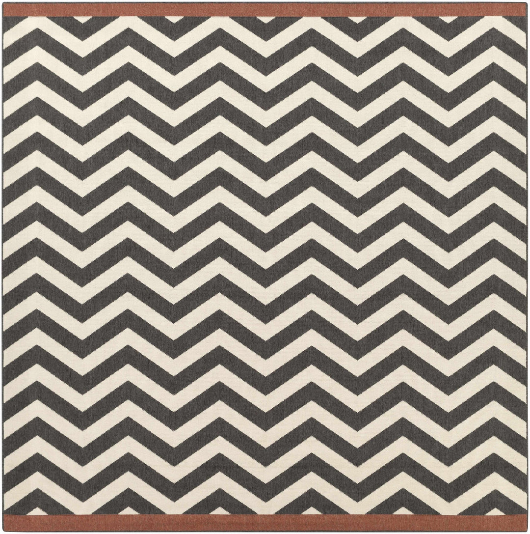 Lockhart Contemporary Geometrical Black And Ivory Rug - The Rug Decor