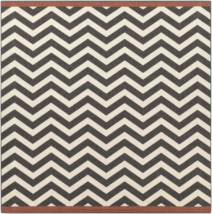 Lockhart Contemporary Geometrical Black And Ivory Rug - The Rug Decor