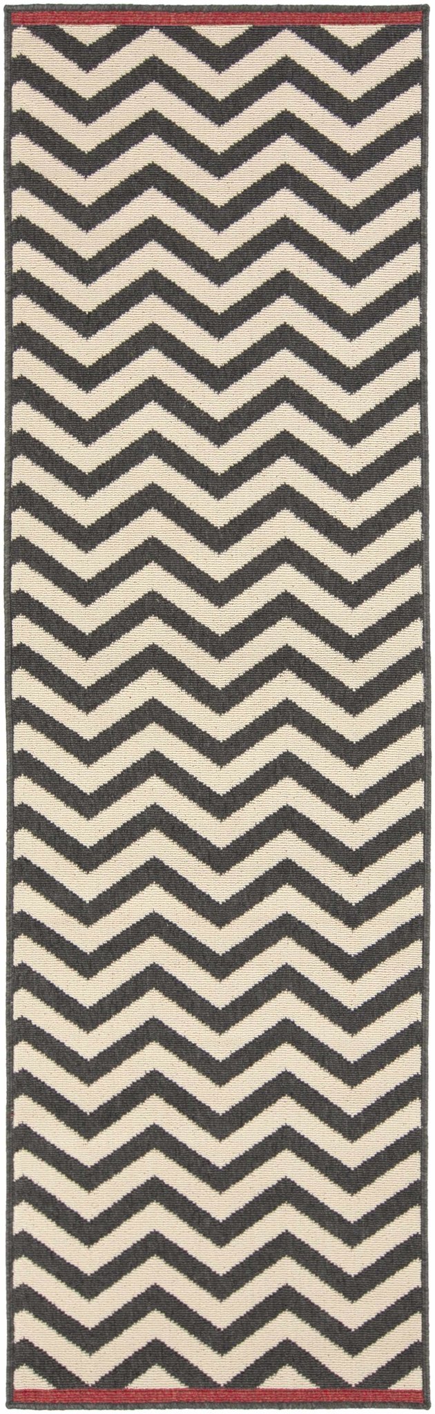 Lockhart Contemporary Geometrical Black And Ivory Rug - The Rug Decor