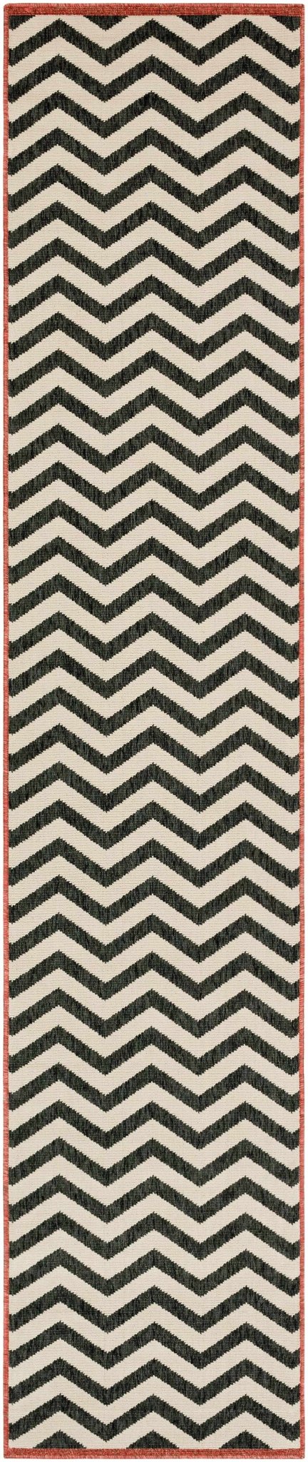 Lockhart Contemporary Geometrical Black And Ivory Rug - The Rug Decor