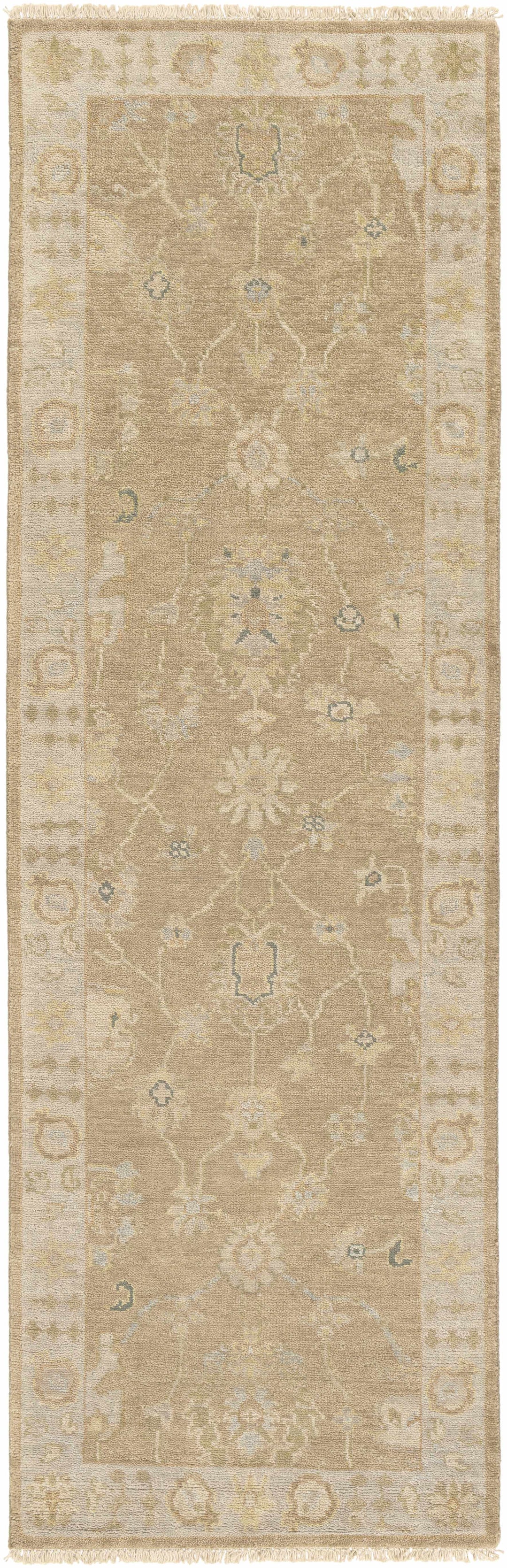 Lockney Brown Traditional Style Hand Knotted Area Rug