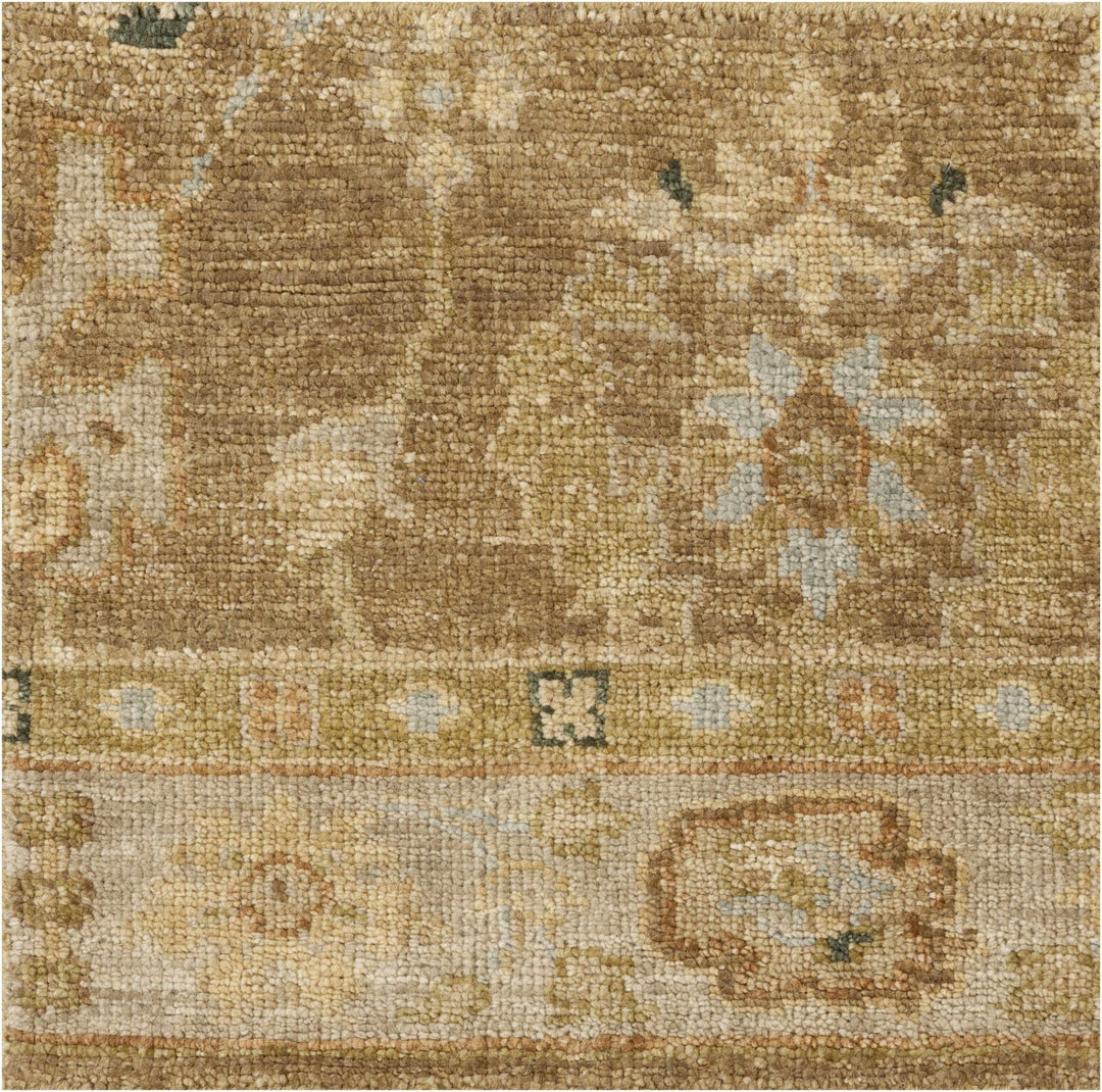 Lockney Brown Traditional Style Hand Knotted Area Rug - The Rug Decor