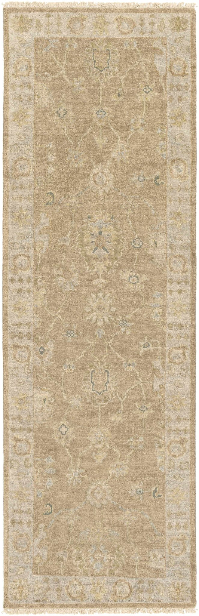 Lockney Brown Traditional Style Hand Knotted Area Rug - The Rug Decor