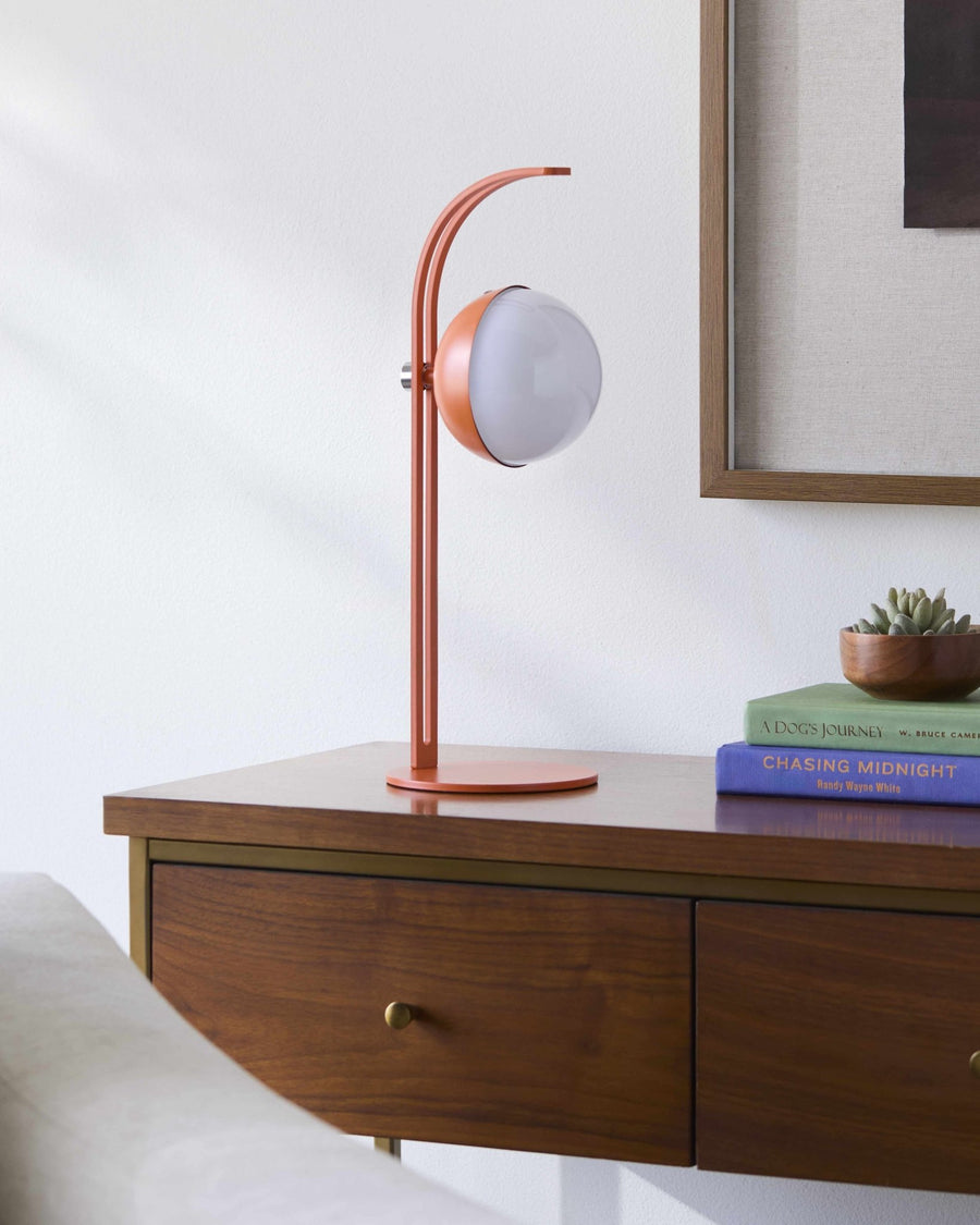 Logovardi Orange Iron Table Lamp | Traditional Accent Lighting - The Rug Decor