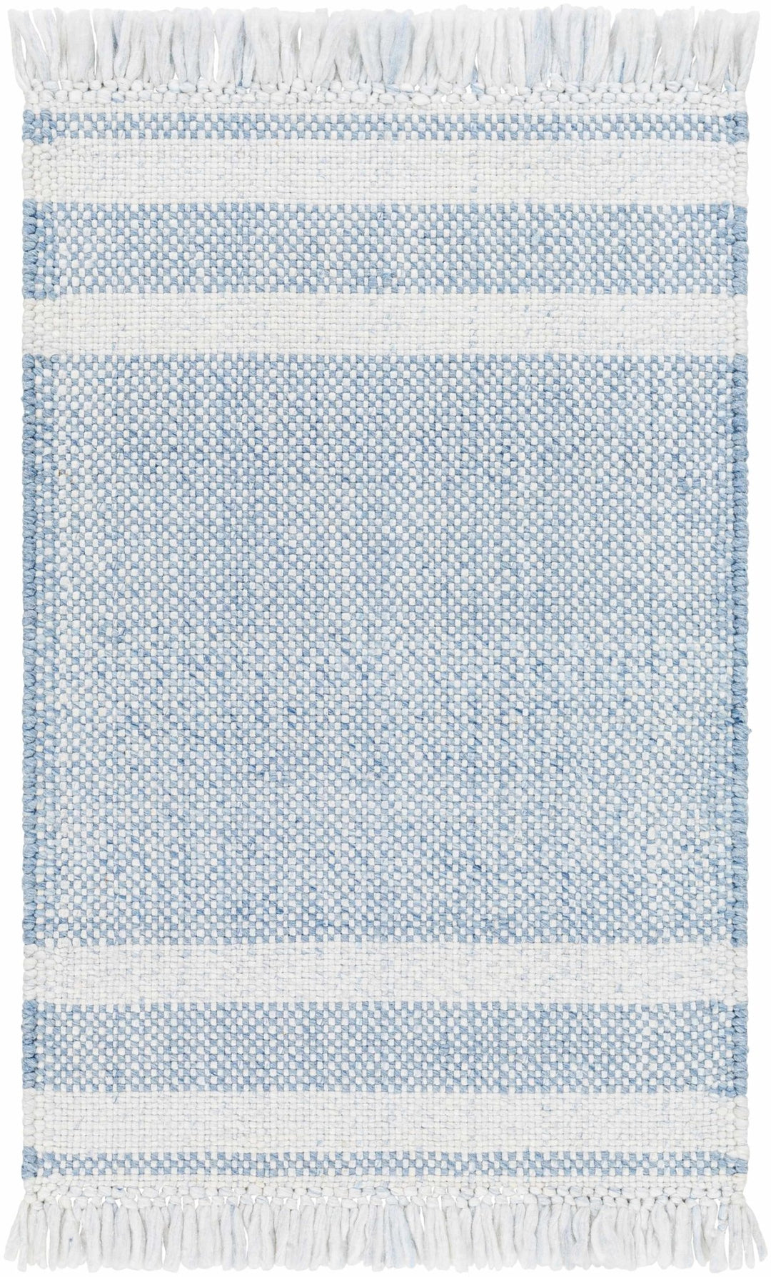 Loic Blue Contemporary Style Hand Woven Area Rug - The Rug Decor