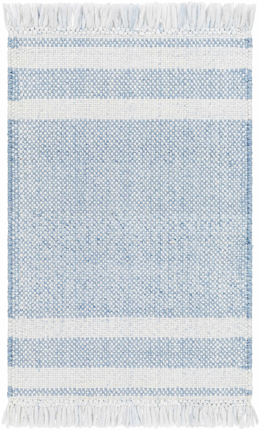 Loic Blue Contemporary Style Hand Woven Area Rug - The Rug Decor