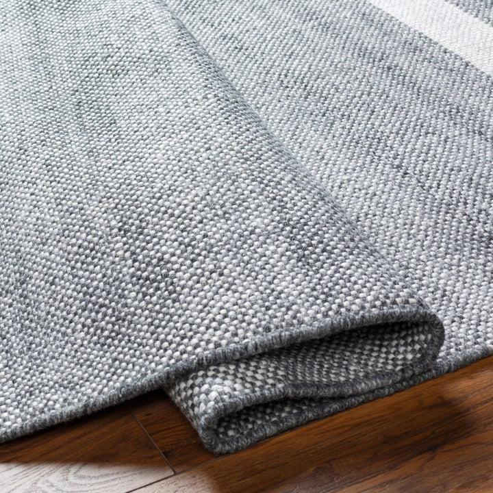 Loic Modern Stripe Pattern Gray Hand Woven Area Rug - The Rug Decor
