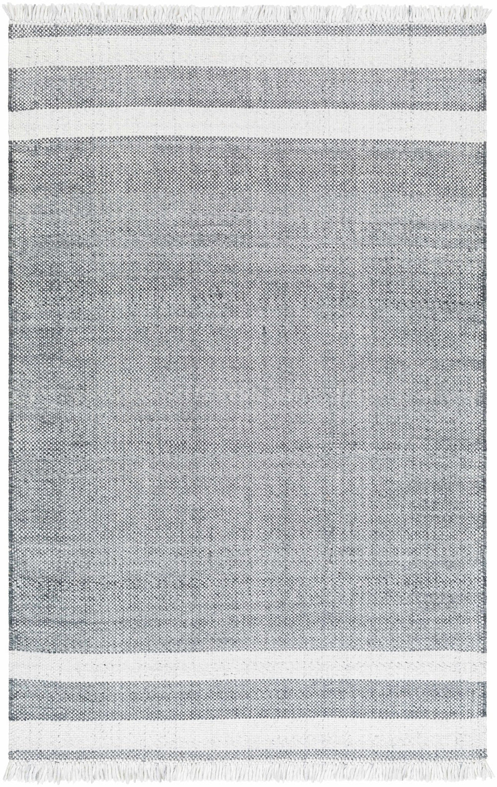 Loic Modern Stripe Pattern Gray Hand Woven Area Rug - The Rug Decor