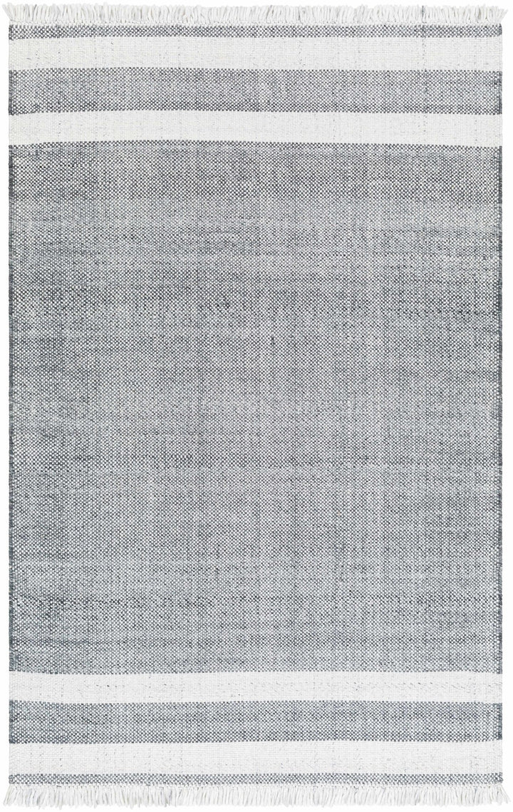 Loic Modern Stripe Pattern Gray Hand Woven Area Rug - The Rug Decor