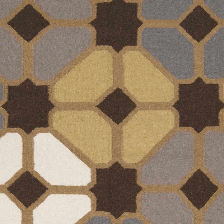 Lola Contemporary Brown And Gray Hand Woven Area Carpet