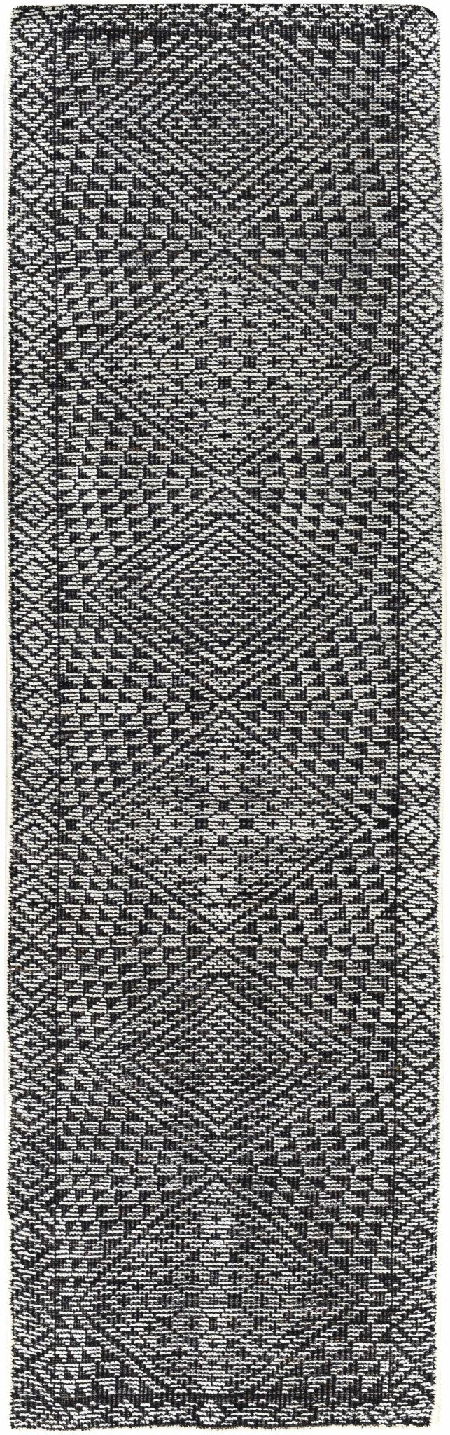 Londontowne Modern Style Ivory And Black Hand Knotted Area Rug - The Rug Decor