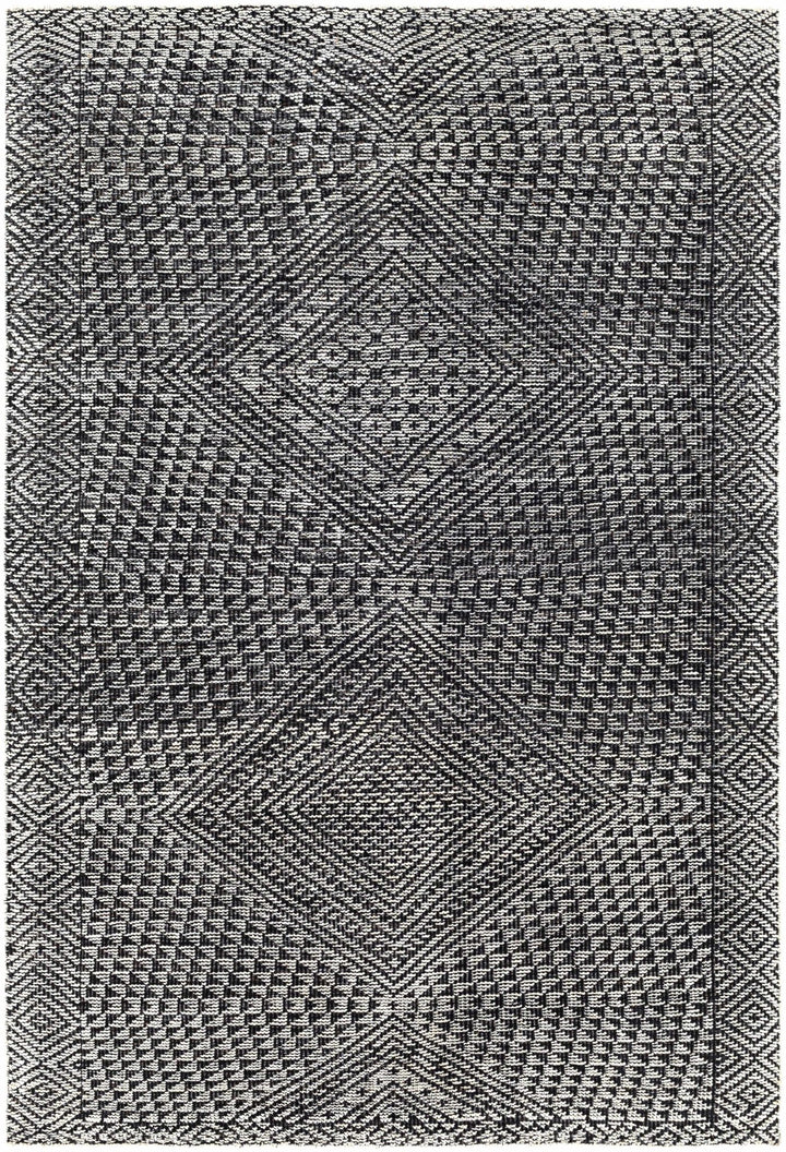 Londontowne Modern Style Ivory And Black Hand Knotted Area Rug - The Rug Decor