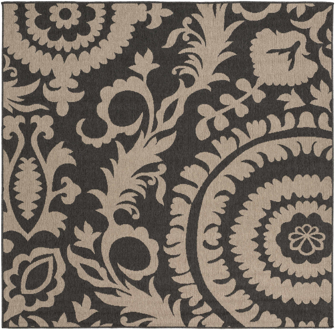 Loughton Black Traditional Style Area Rug
