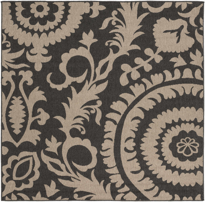 Loughton Black Traditional Style Area Rug