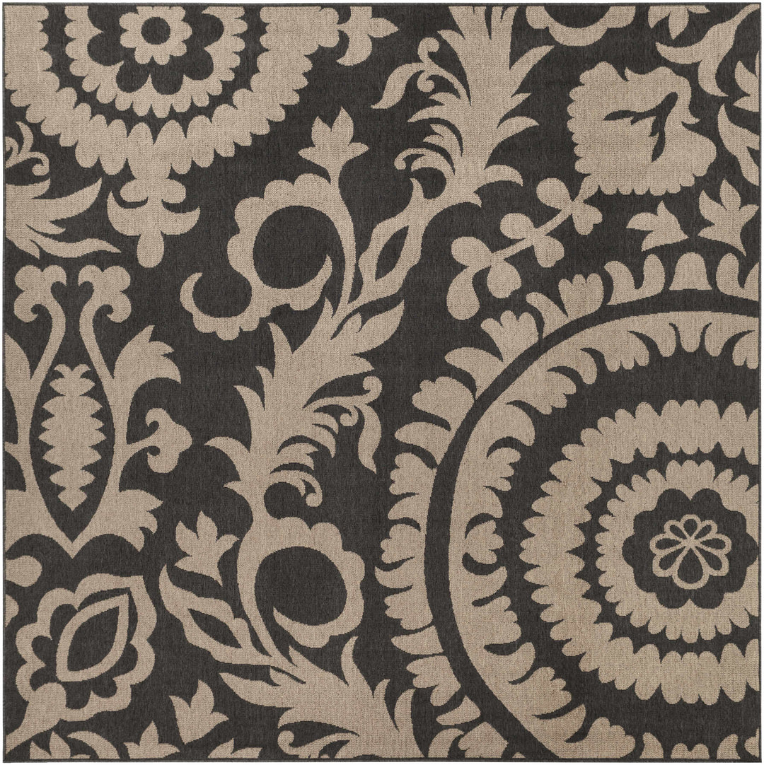 Loughton Black Traditional Style Area Rug