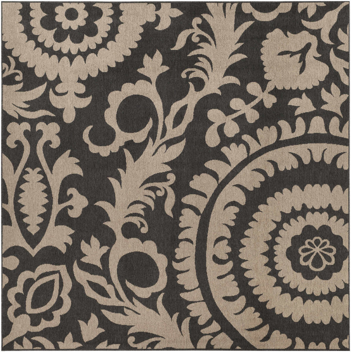 Loughton Black Traditional Style Area Rug