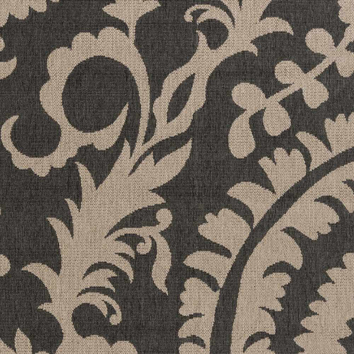 Loughton Black Traditional Style Area Rug