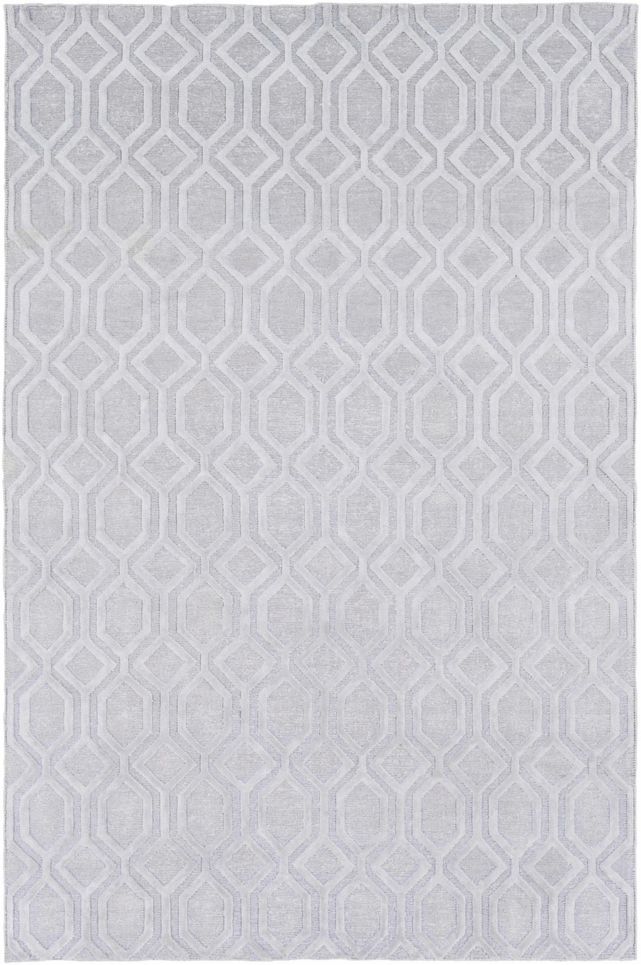 Loughborough Contemporary Geometrical Silver Rug - The Rug Decor