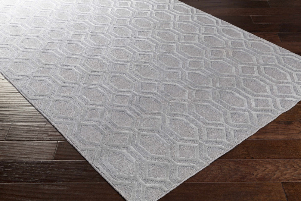 Loughborough Contemporary Geometrical Silver Rug - The Rug Decor