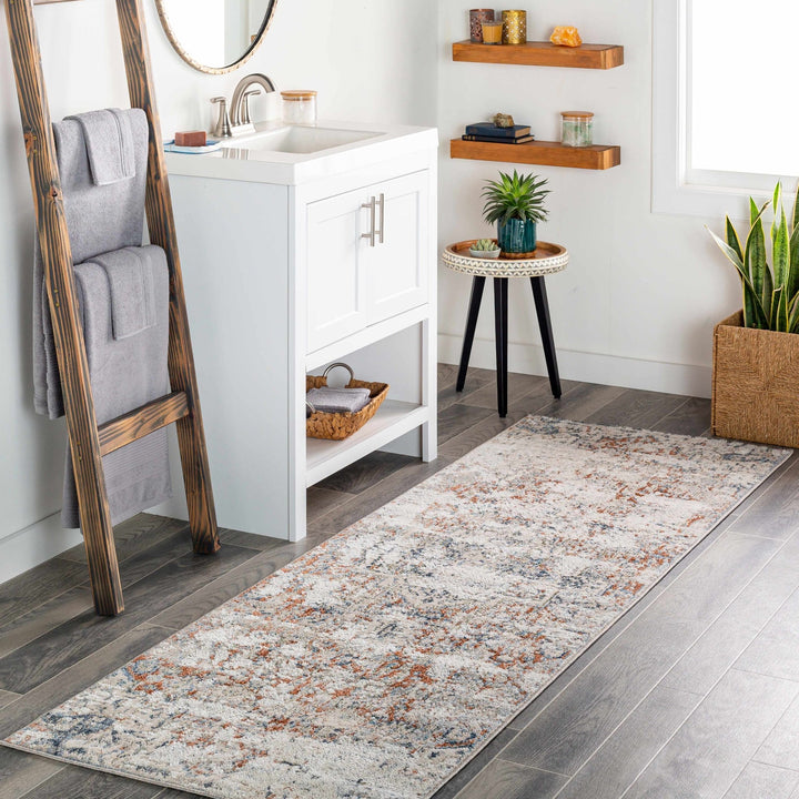 Loughrea Traditional Style Ivory And Brown Area Rug - The Rug Decor