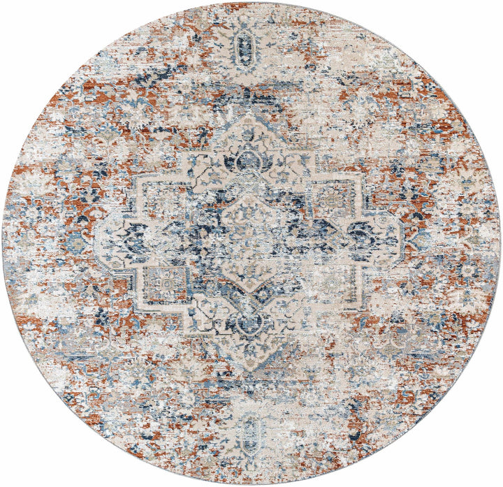 Loughrea Traditional Style Ivory And Brown Area Rug - The Rug Decor