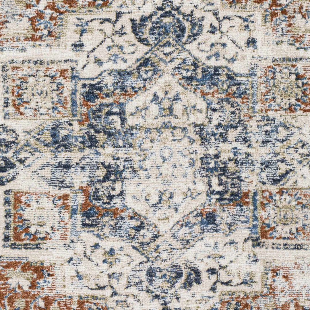 Loughrea Traditional Style Ivory And Brown Area Rug - The Rug Decor