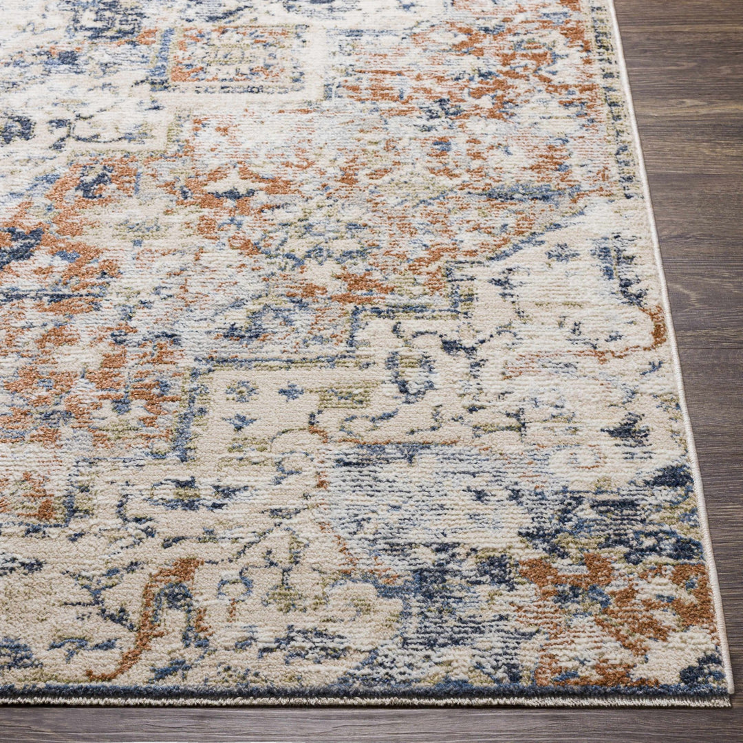 Loughrea Traditional Style Ivory And Brown Area Rug - The Rug Decor