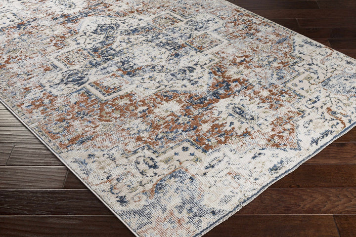 Loughrea Traditional Style Ivory And Brown Area Rug - The Rug Decor