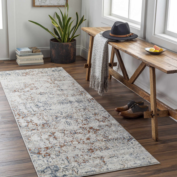 Loughrea Traditional Style Ivory And Brown Area Rug - The Rug Decor