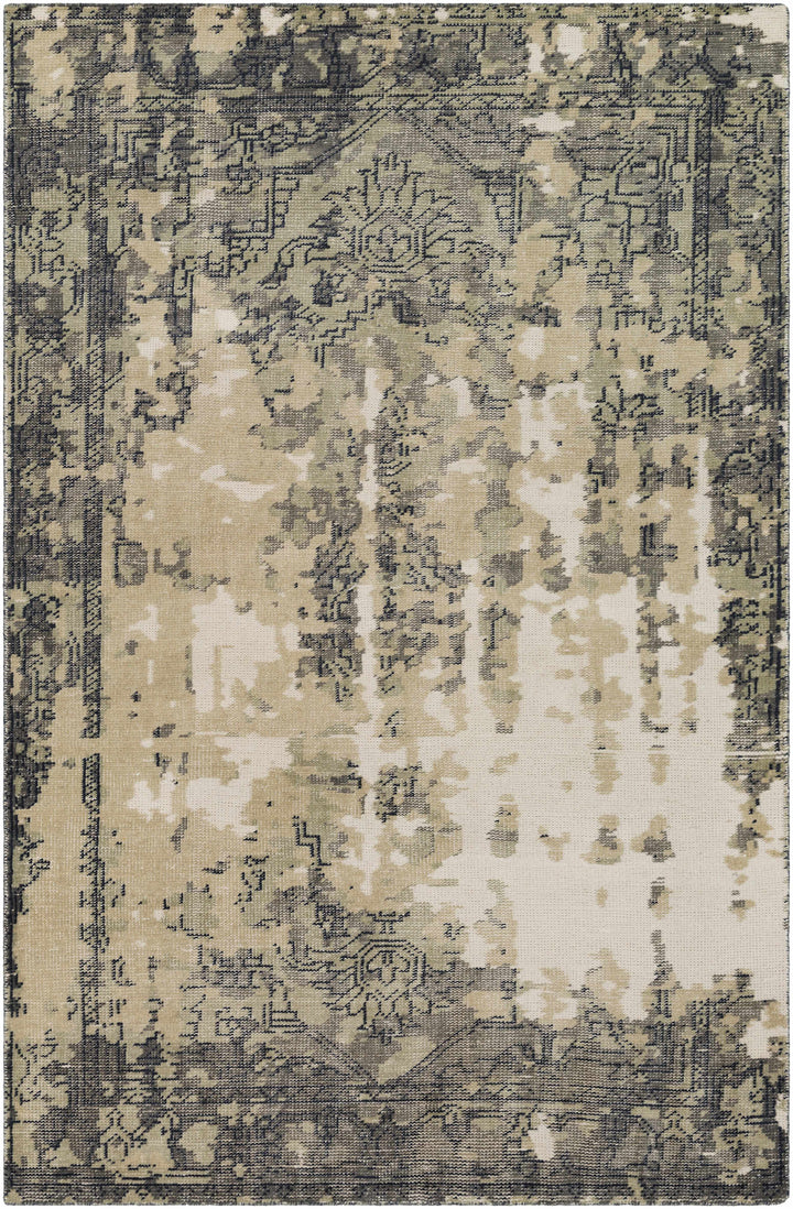 Lovejoy Transitional Design Beige & Brown Hand Knotted Wool Area Rug