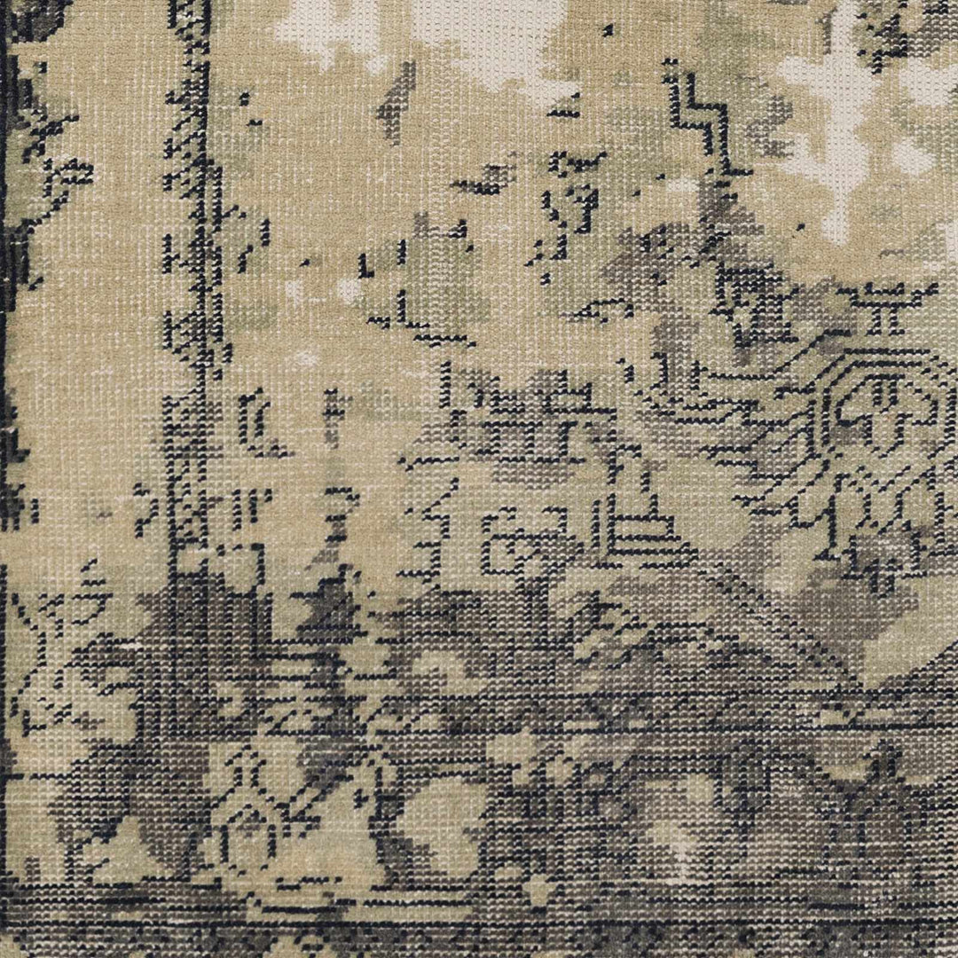 Lovejoy Transitional Design Beige & Brown Hand Knotted Wool Area Rug