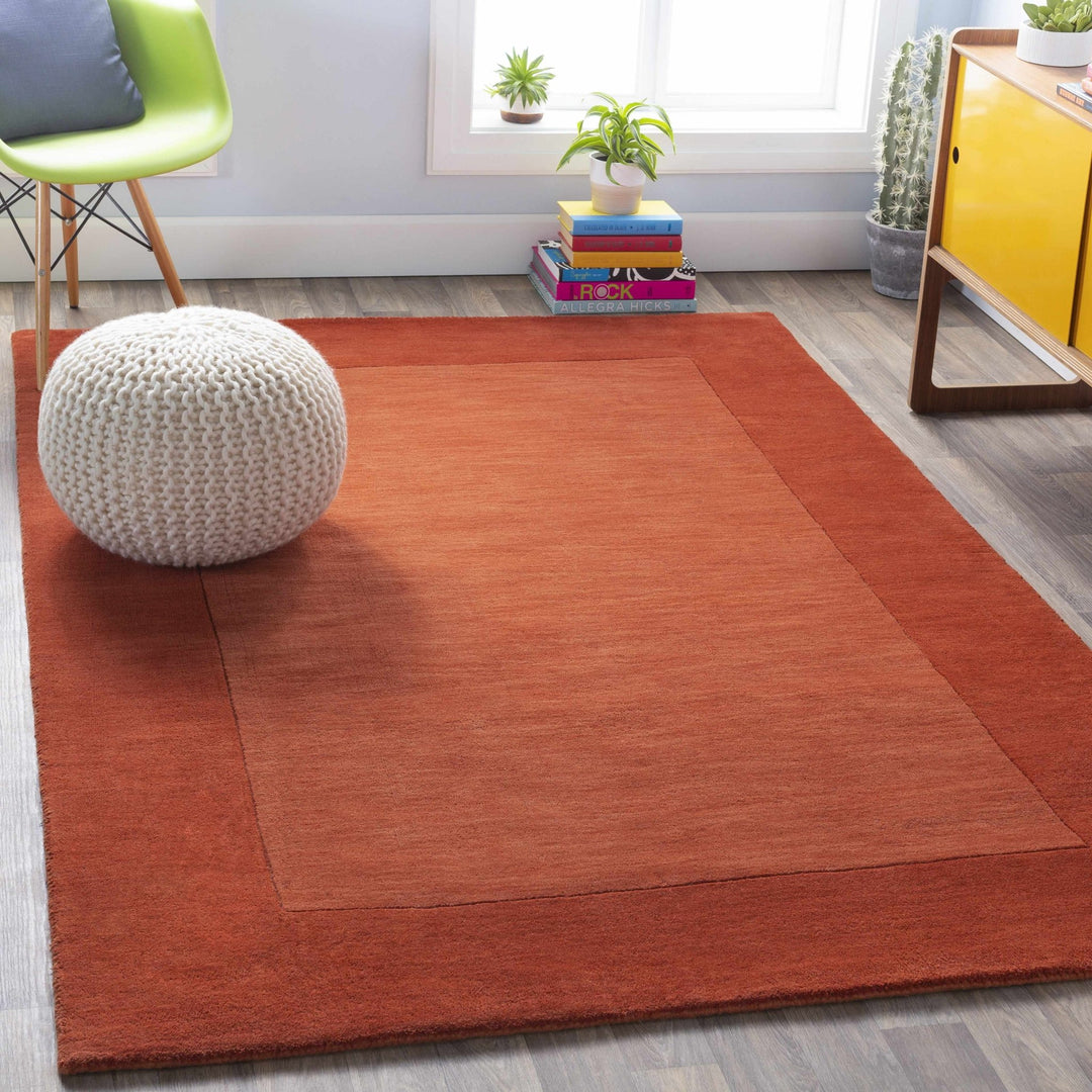 Lowmansville Rust Modern Style Hand Loomed Area Rug - The Rug Decor