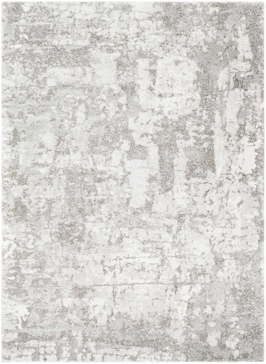 Elsa Gray And Ivory Modern Abstract Design Area Rug