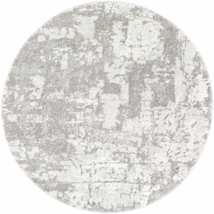 Elsa Gray And Ivory Modern Abstract Design Area Rug