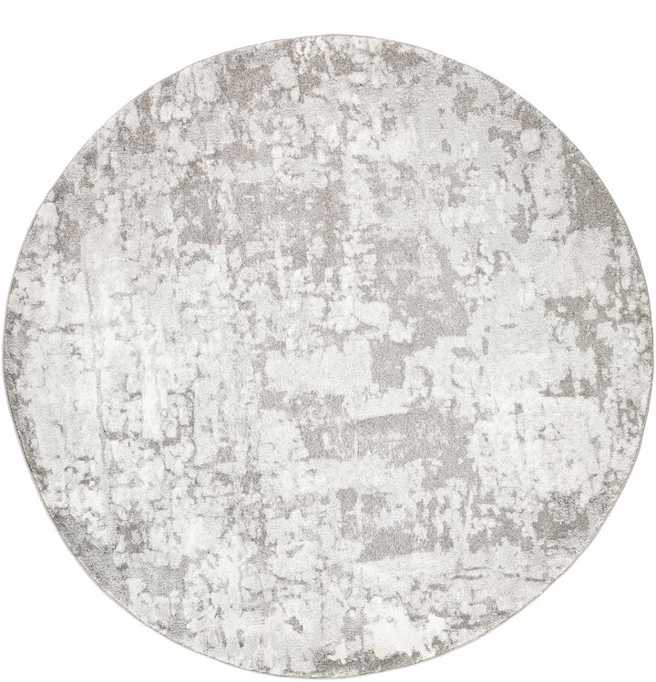 Elsa Gray And Ivory Modern Abstract Design Area Rug