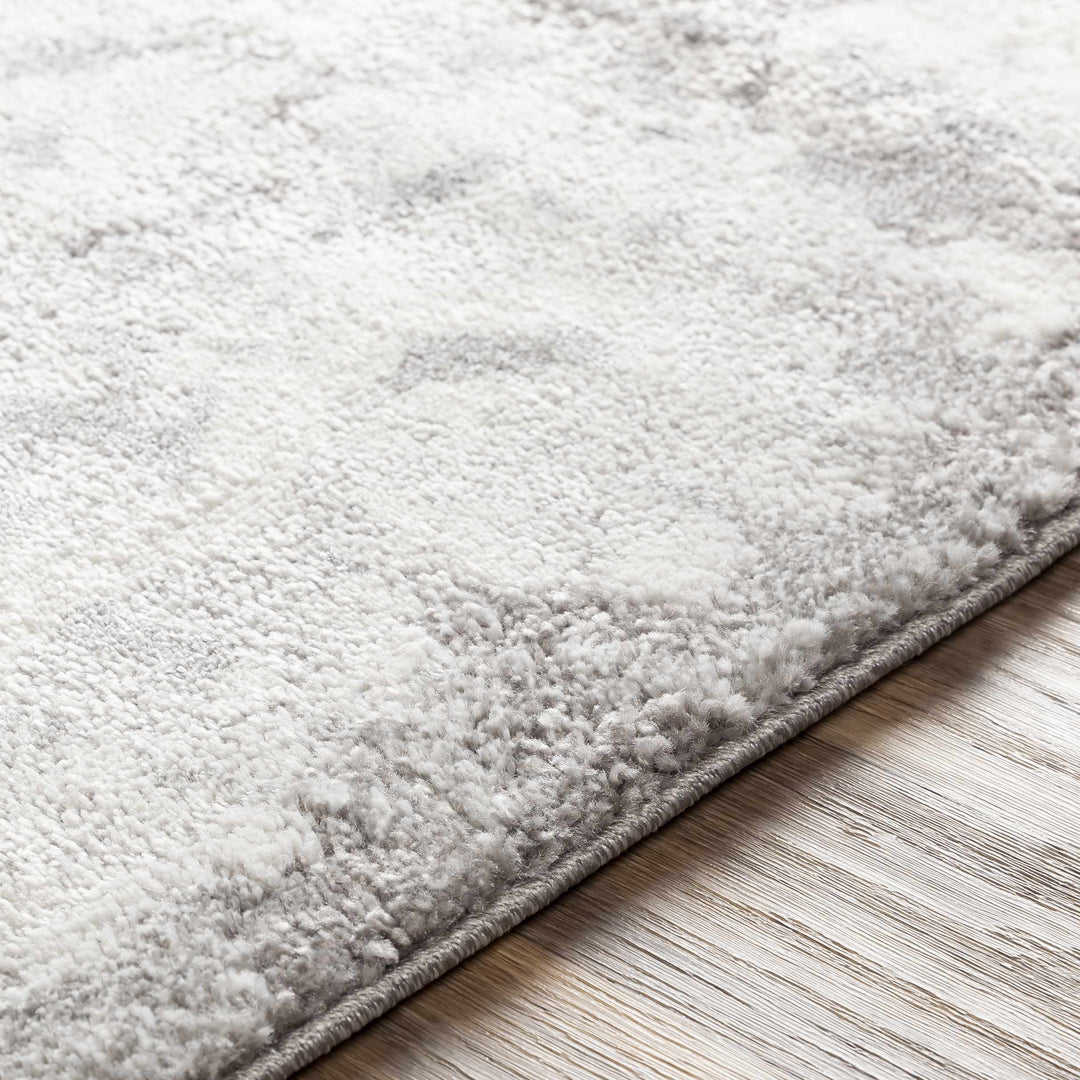 Elsa Gray And Ivory Modern Abstract Design Area Rug
