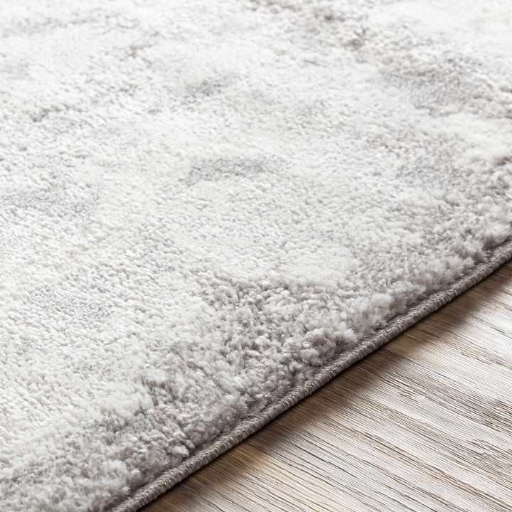 Elsa Gray And Ivory Modern Abstract Design Area Rug