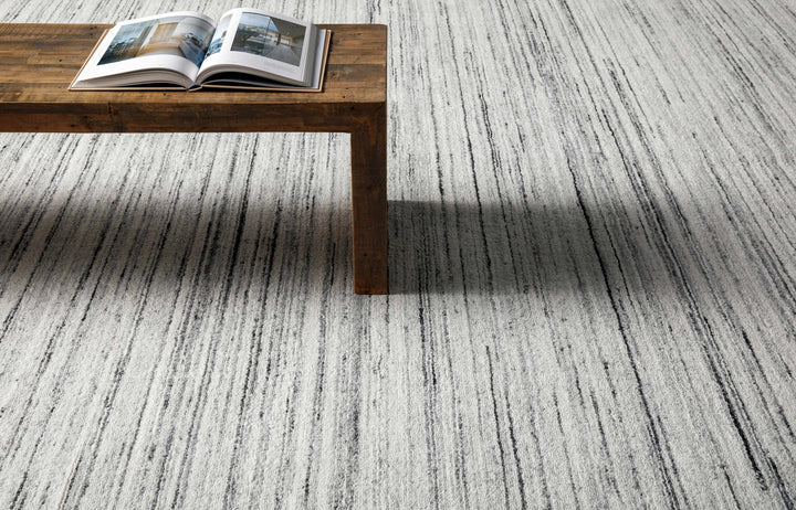 Lubigan Modern Abstract Design Silver And Ivory Area Rug - The Rug Decor