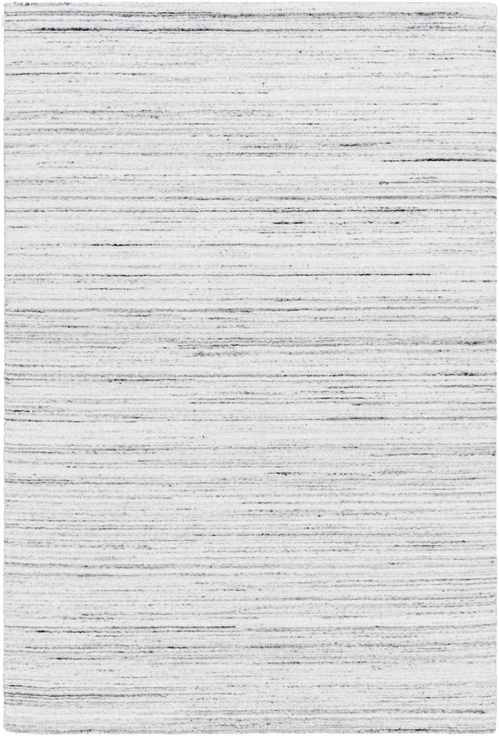 Lubigan Modern Abstract Design Silver And Ivory Area Rug - The Rug Decor