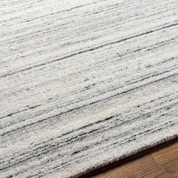 Lubigan Modern Abstract Design Silver And Ivory Area Rug - The Rug Decor