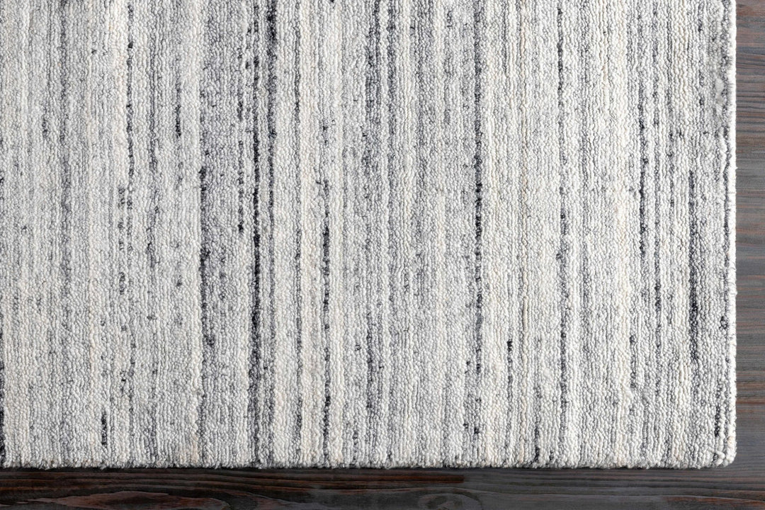 Lubigan Modern Abstract Design Silver And Ivory Area Rug - The Rug Decor