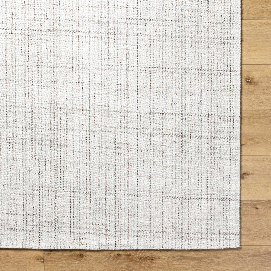 Lubna Contemporary Ivory And Gray Hand Woven Rug - The Rug Decor