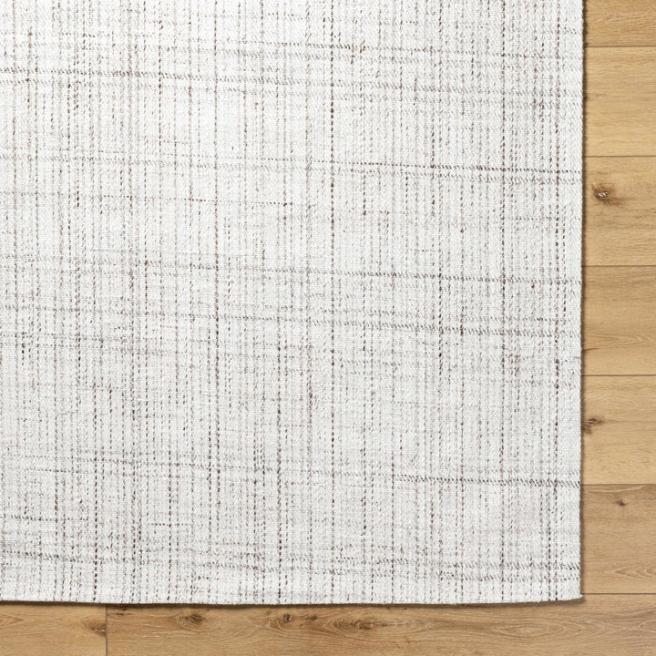 Lubna Contemporary Ivory And Gray Hand Woven Rug - The Rug Decor