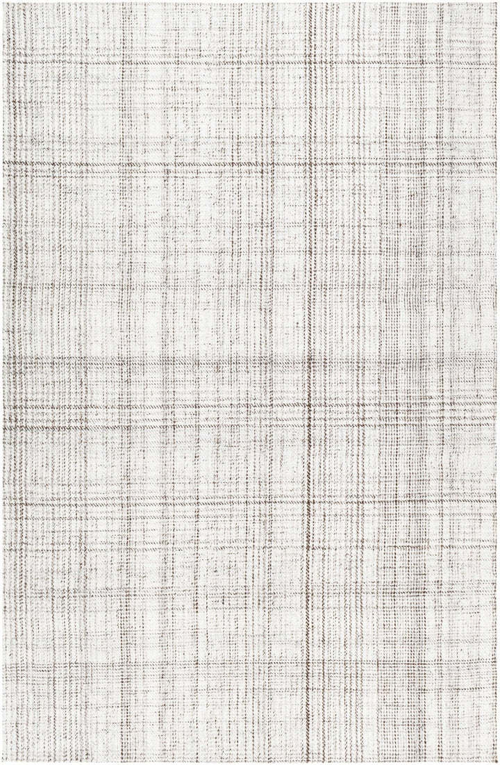 Lubna Contemporary Ivory And Gray Hand Woven Rug - The Rug Decor